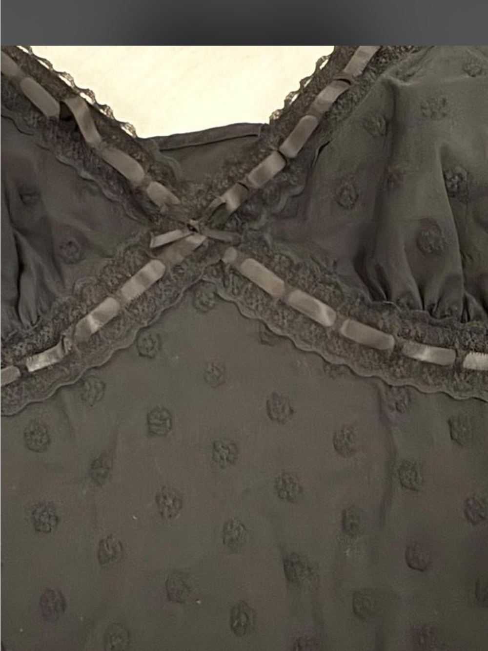 No Boundaries Black Lace-Trim Chemise
